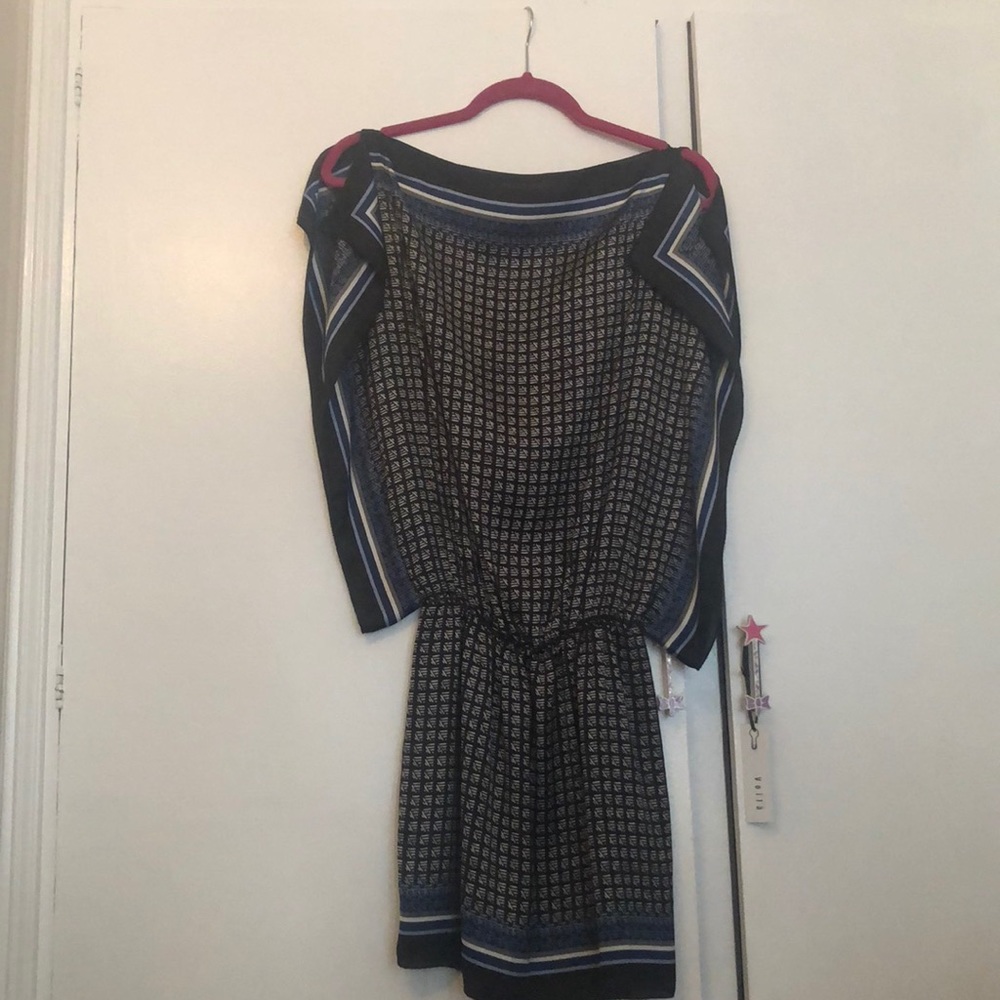 Max Studio Cinched Silk-like Dress